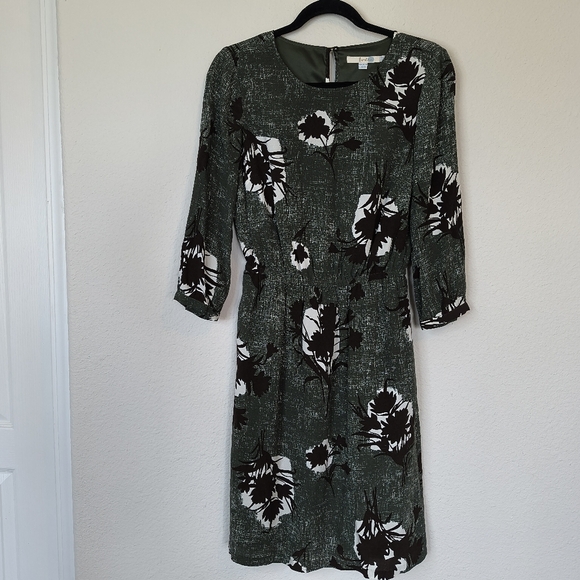 Boden Jodie Floral Day Dress Size 4 Long - Picture 2 of 11